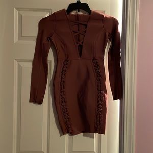 Mauve mini dress